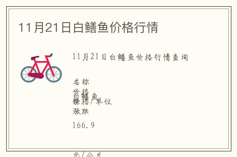 11月21日白鱔魚(yú)價(jià)格行情