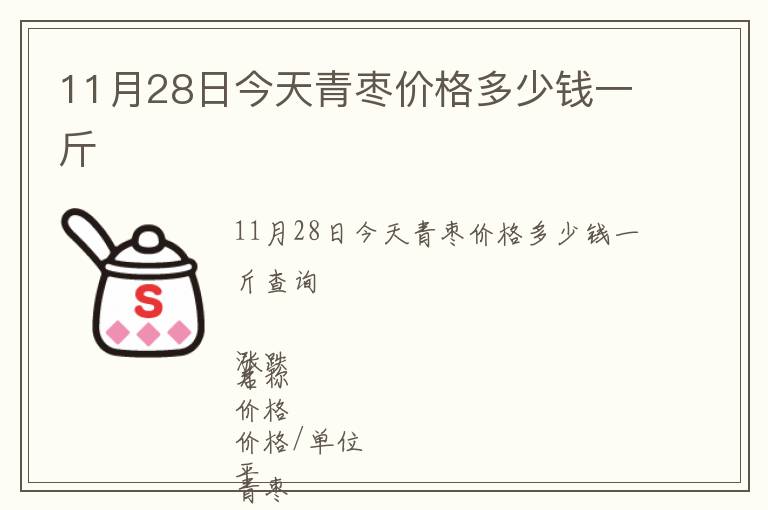 11月28日今天青棗價(jià)格多少錢一斤