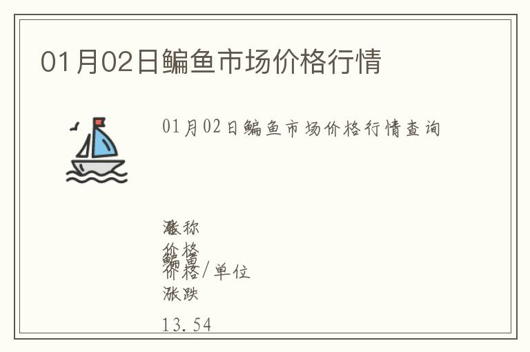 01月02日鳊魚市場價(jià)格行情