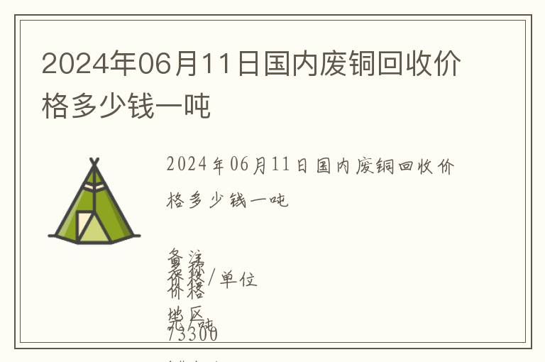2024年06月11日國(guó)內(nèi)廢銅回收價(jià)格多少錢(qián)一噸