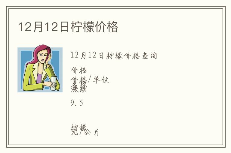 12月12日檸檬價(jià)格
